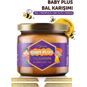Sifamix Honey Baby Plus, Benadrukkelijke eigenschappen van Honing - Propolis - Koninginnengelei - Perga, Ontwikkelings- en lichaamsondersteunende honingmix speciaal voor kinderen 350 gr