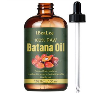 Batana Oil 50ml – 100% Koudgeperst – Haar & Wimper Serum – Tegen Droog, Pluizig & Gespleten Haar – Intens Voedend & Versterkend – Voor Alle Haartypes