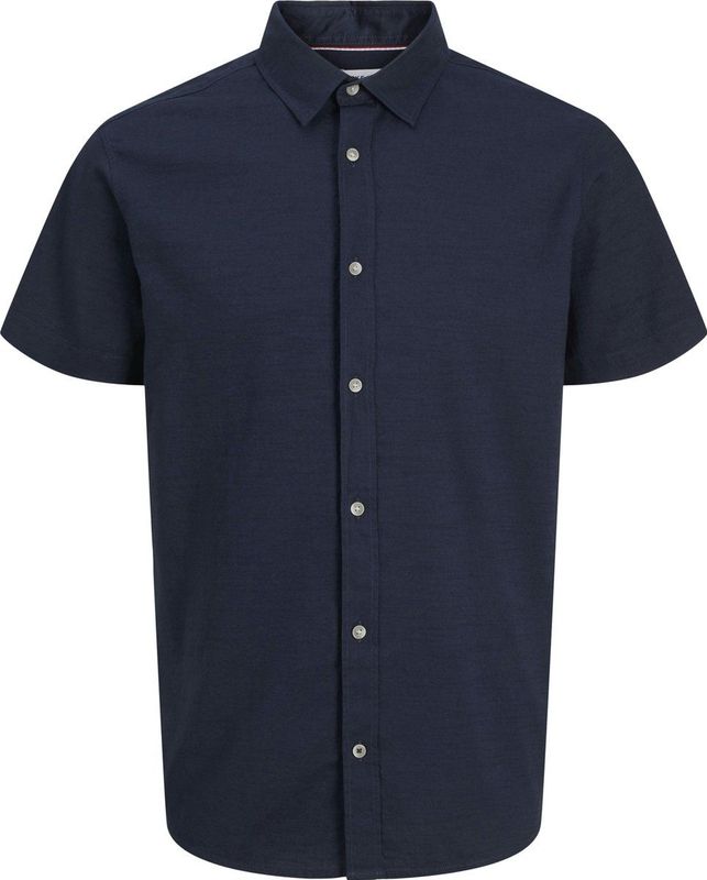 JACK&JONES - JJPIERRE SLUB SHIRT SS - Heren - Overhemden