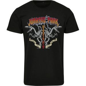 Merchcode Jurassic Park - Rock Heren T-shirt - XS - Zwart
