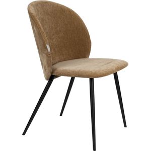 Zuiver Cozy Eetkamerstoelen Mosterd/ Bruin - Set van 2