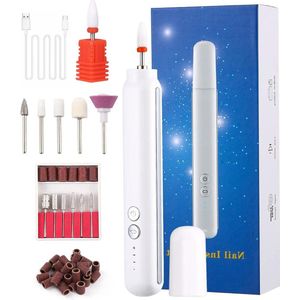 Elektrische Nagelvijl voor acrylnagels met USB-oplaadbare freess - neonail gelnagelset & manicure pedicureset