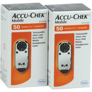Accu Chek Mobile actiepakket bundel 2x50 strips