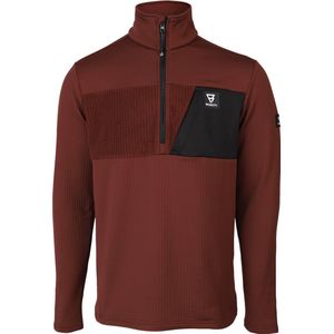 Brunotti Mattia Heren Fleece Pully - Rood, Bruin - L