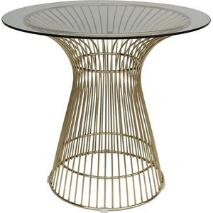 OHNO Furniture Baltimore Bijzettafel/ Salontafel - Tafel, Goud, Glas