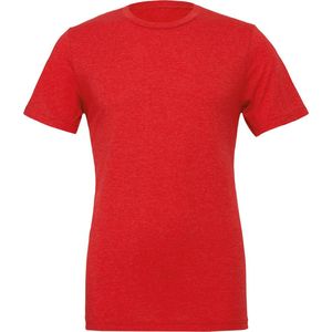 Bella+Canvas Unisex Triblend Crew Neck T-Shirt CV3413 - Red Triblend (Heather) - M