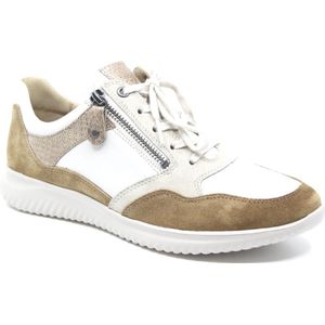 Hartjes, 162.1131/31 07.32, Beige combi sneaker wijdte G
