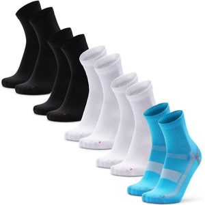 DANISH ENDURANCE Korte Sport Sokken - Lichte Compressie - Anti Blaren - 5-paar - Meerkleurig - Maat 43-47