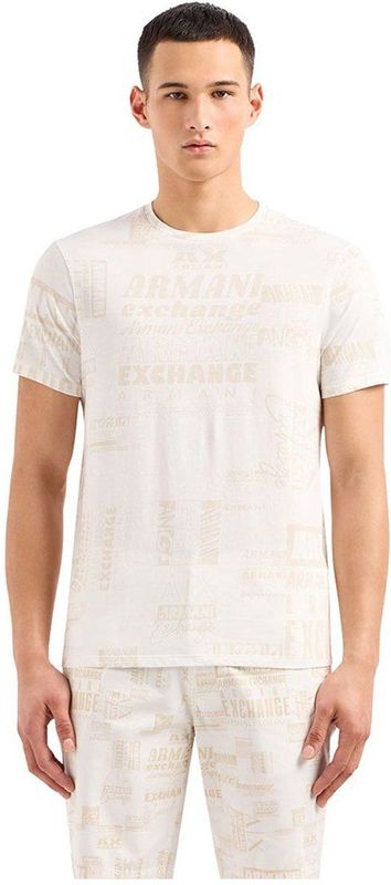 Armani Exchange 3dzthw_zj8ez T-shirt Met Korte Mouwen Beige XS Man