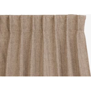 Lifa Living - Taupe Luxe Gordijnen - Verduisterend - Polyester - Met 10 Ophanghaken - 150 x 260 cm