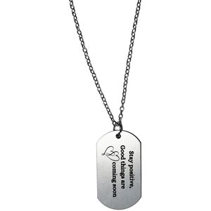 Akyol - stay postitive good things are coming soon ketting - Quotes - familie vrienden - cadeau