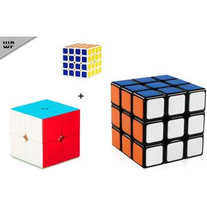 Wonderprice - Cube Puzzel cubes - Set 3 stuks Stressbestendig - Giftset - Speed Cube - Fidget Toys - Concentratie - Kubus - Cube 4x4 Kubus - Magic Puzzel Kubus – Educatief Speelgoed – Smartgames voor Kinderen en Volwassenen – Breinbrekers