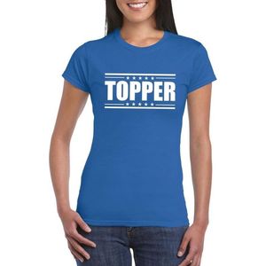 Topper t-shirt blauw dames S