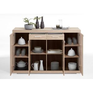 FMD - Dressoir - Bruin - Spaanplaat - 160x50x109 cm