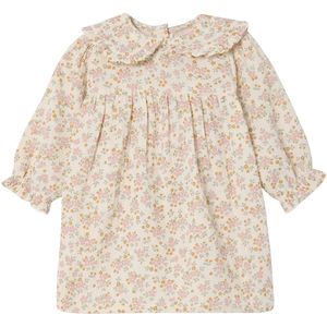 Bloemenjurk - Katoen - Lange Mouwen - Claudine Kraag