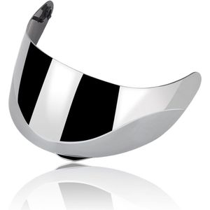 Helm Lens Vizier - Motorfiets Wind Shield - Helm Lens Vizier Shield Full Face Fit Voor AGV K1 K3 SV K5 K5-S (zilver)