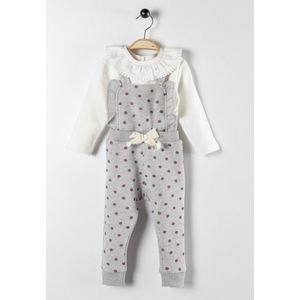 alisé Kinder jumpsuit met stippen 98 Grijs