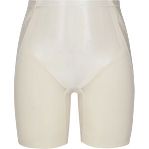 Spanx Shaping Satin - Booty-Lifting Mid-Thigh Short - Kleur Creme Wit (Linen) - Maat M