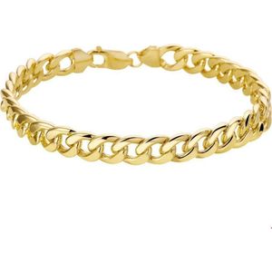 Zilgold Armband Geslepen Gourmet - Verguld