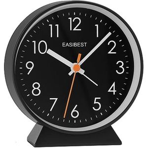 Stille Wekker met Oplopend Geluid en Sluimerlicht - Ideaal voor Nachttafel