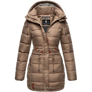 Gewatteerd & Winddicht Marikoo Daliee - Winterjas Dames - Volwassen - Capuchon - Taupe - XXL