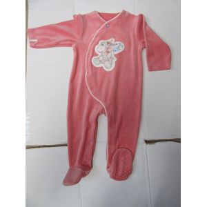 Noukie's - Pyjama - Velour - Lola in - 74 9 maand - Rose