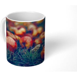 Mok - Koffiemok - Landelijke decoratie - Herfst - Appel - Fruit - Mokken - 350 ML - Beker - Koffiemokken - Theemok