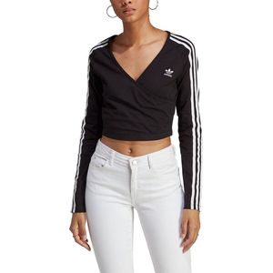 ADIDAS ORIGINALS Adicolor Classics Crop Lange Mouwenshirt Dames - Black - S