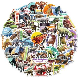 50 stuk dinosaurus jurassic park Cartoon stickers voor kinderen en volwassenen Beloningsstickers Journal Laptop Telefoon Stickers