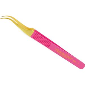 Beauty Label Pincet - Curved Tweezer - BL-7 - Roze/Goud