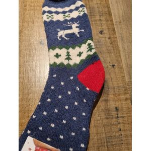1 Paar - Alpaca Wollen Sokken - Maat 35-38 - Wintersokken - Kerstsokken - Cadeau Artikel - Huissokken