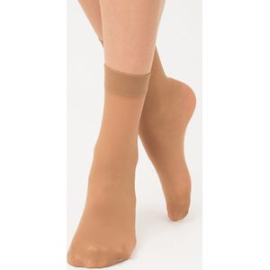 Giulia pantykousjes - Easy 20 Calzino - Pantysokjes - 20Den - One Size - Caramel - 4 Paar - Voordeelverpakking