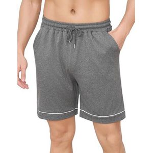 Korte Zomer Pyjamabroek voor Heren - Katoenen Nachtkleding met Zakken