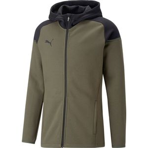 Puma Team Cup Casuals Jas Met Kap Heren - Mossy Green | Maat: XL