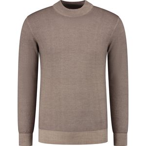District Indigo Mockneck Pullover Merino/Stretch Brown (7.22.508.502 - 046)