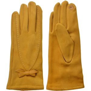 Juleeze Handschoenen Winter 8x24 cm Geel Polyester Handschoenen Dames
