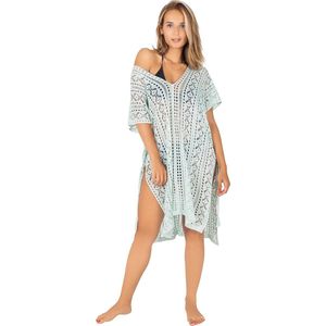 Strandjurk - Oeko - Tex Standaard - Bikini Cover UP of Strand Poncho, Zomerjurk ideaal als Strand Kimono, Tuniek of Badpak S-XL
