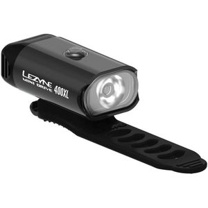 Lezyne Mini Drive 400XL / Femto Drive USB Pair - Oplaadbare LED fietslampen - Voor 8 Standen & 400 lumen - Achter 5 Standen & 5 lumen - Accu tot 20/15 uur - Waterdicht - Zwart