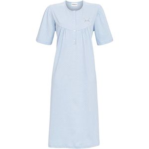 Klassiek katoenen nachthemd luchtblauw - Blauw - Maat - 46
