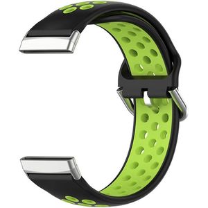 Horlogeband - geschikt voor fitbit versa2 smartwatch - tweekleurige siliconen band