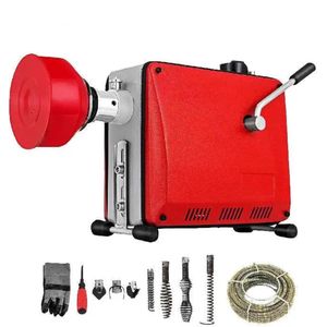 Elektrische Afvoerreiniger - Ontstoppingsveer - Rioolreinigersveer - Afvoerontstopper - 390W -Professionele Elektrische Ontstoppingsmachine voor Toilet en Afvoerbuizen - Pijpreiniger - Rioolontstopper - Buizenreiniger voor Huishoudelijk Gebruik