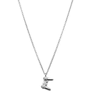 Lucardi - Kinder Stalen Ketting met Hanger Gameboy - Ketting - Zilverkleurig - 45 cm