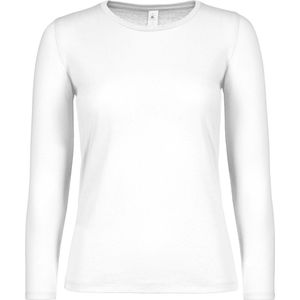 B&C #E150 Ladies' T-shirt long sleeves CGTW06T - White - 3XL