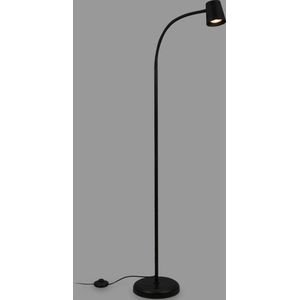 BRILONER - SKRIVA - Staande lamp, 127,5 cm, 1x GU10, max. 9W, zwart