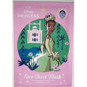 Disney princess face sheet mask – gezichtsmasker – prinses Tiana – aarbei – tissue masker – boosting – 20ml