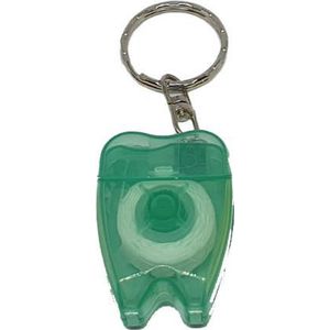 Tanden Floss Sleutelhanger – Flossen – Flossdraad – Groen Doorzichtig - oDaani
