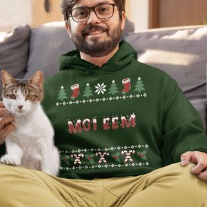 Amsterdam Kersttrui Groen Merry XXXmas - Maat XS - Uniseks Fit - Kerstkleding Voor Dames & Heren