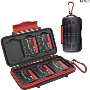 RFWR® Geheugenkaarthoesje voor 6 CF Kaarten - Waterbestendig en Antischok - Compact en Draagbaar