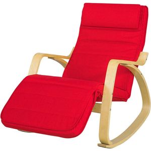 Rootz Schommelstoel - Verzorgingsstoel - Ontspanningsstoel - Verstelbaar comfort - Wasbare katoenen hoes - Modern design - 69 cm x 62 cm x 73,5 cm