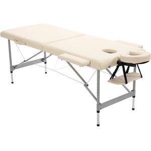 Stemily Massagetafel - Inklapbaar - Aluminium - tot 130 KG - 10 cm Schuimvulling - Verstelbaar - 186cm x 71cm x 62-83cm